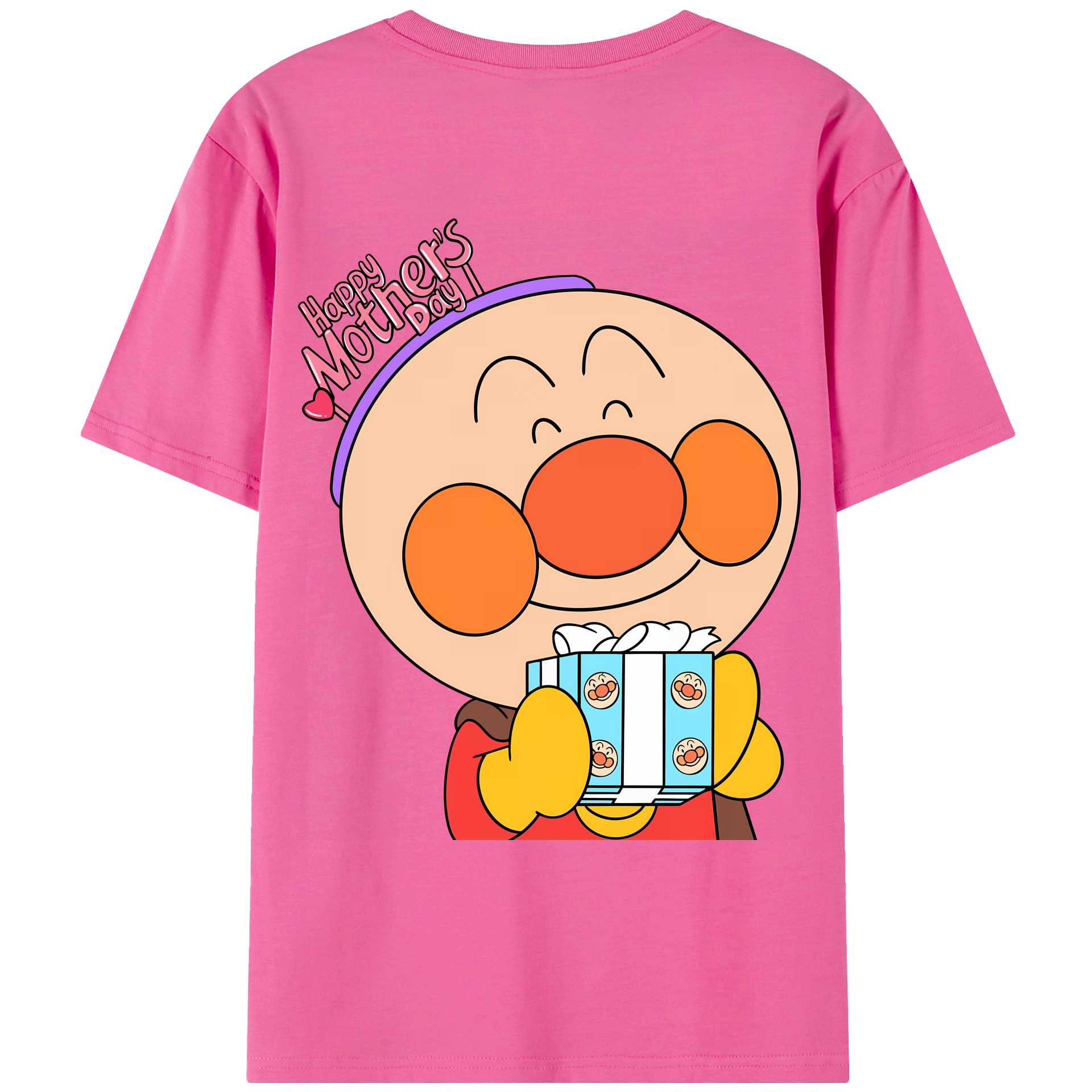 （画像用） アンパンマン Anpanman レディース半袖Tシャツ(バックプリント)